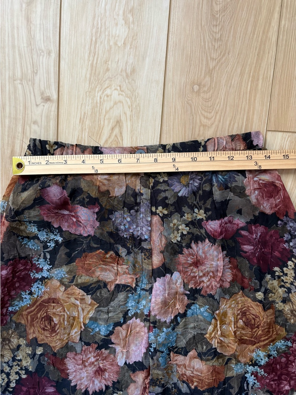Vintage Whimsigoth Dark Fairy Grunge Indie Festival Floral Midi Skirt - Picture 3 of 9